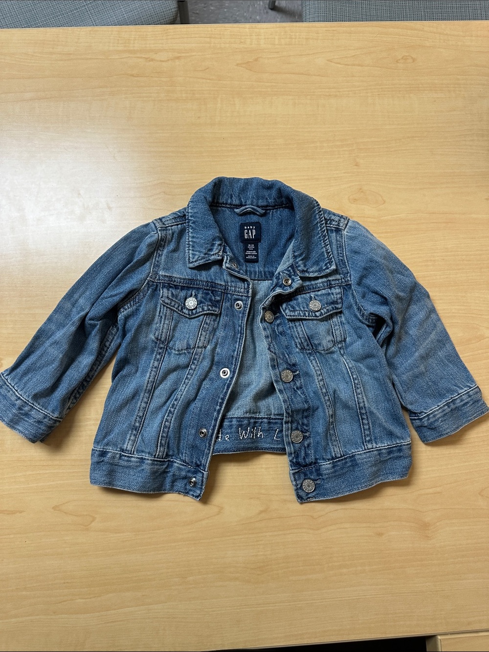 GAP Kids Medium Wash Denim Jacket - Blue